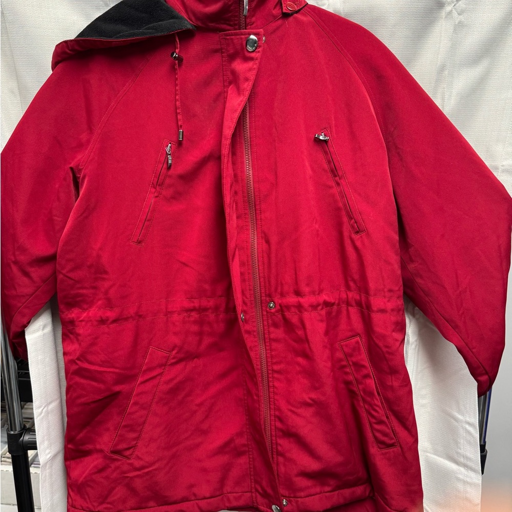 Nautica Women’s 1X parka - double zipper - lined Hood - Excellent Condition